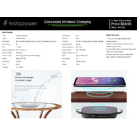 Load image into Gallery viewer, Wireless Hidden Charger - Stick or Screw Under Table